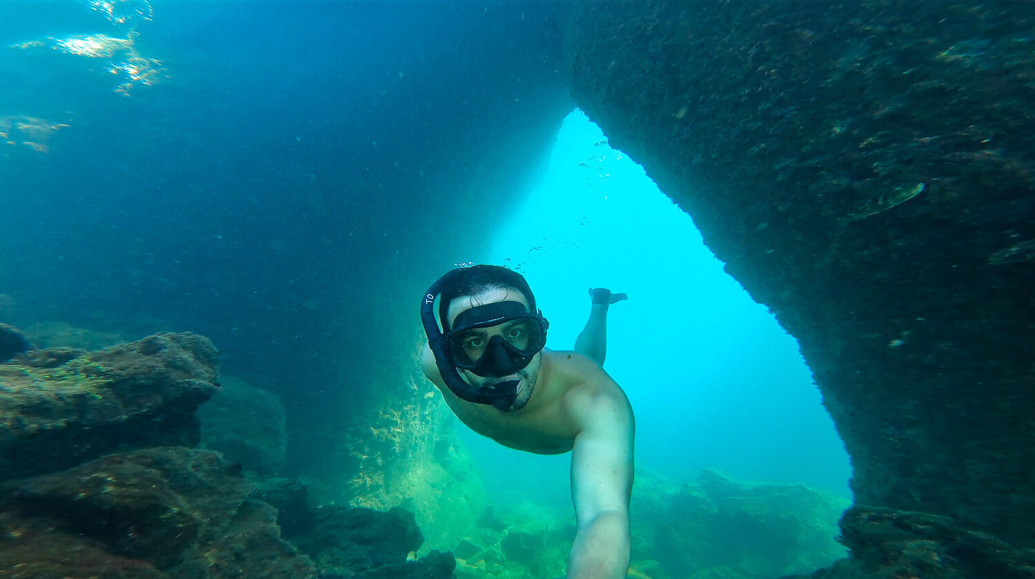 Magical underwater passages of Los Tuneles