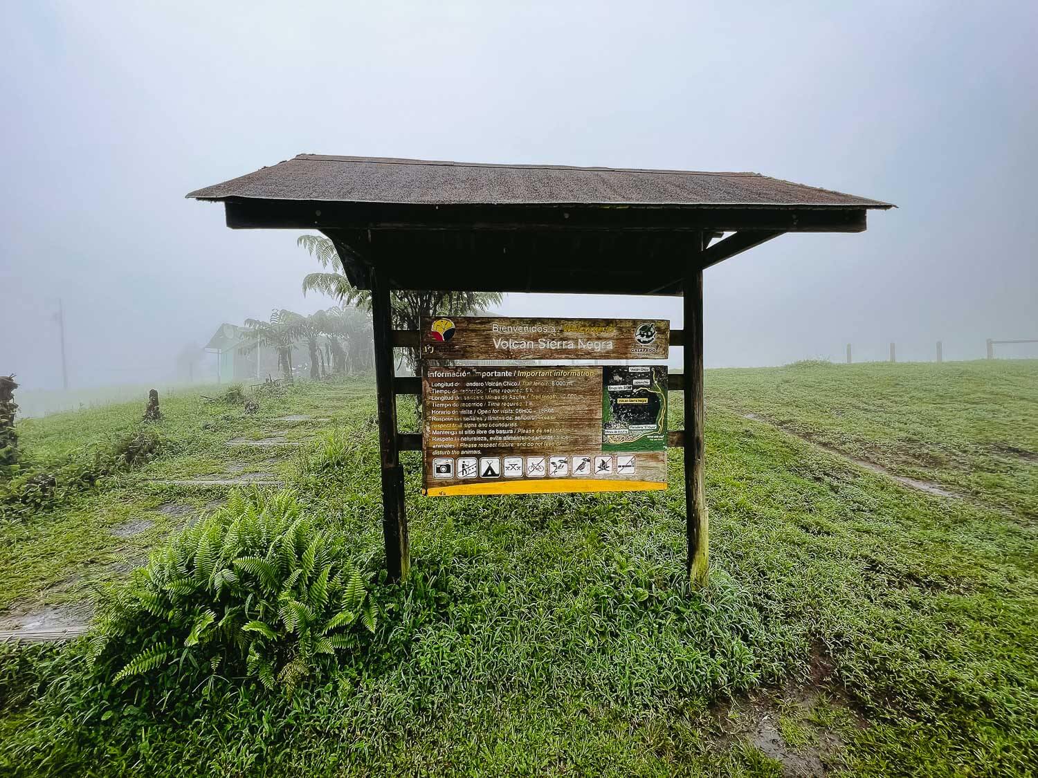 The information board and entrance to the registration office