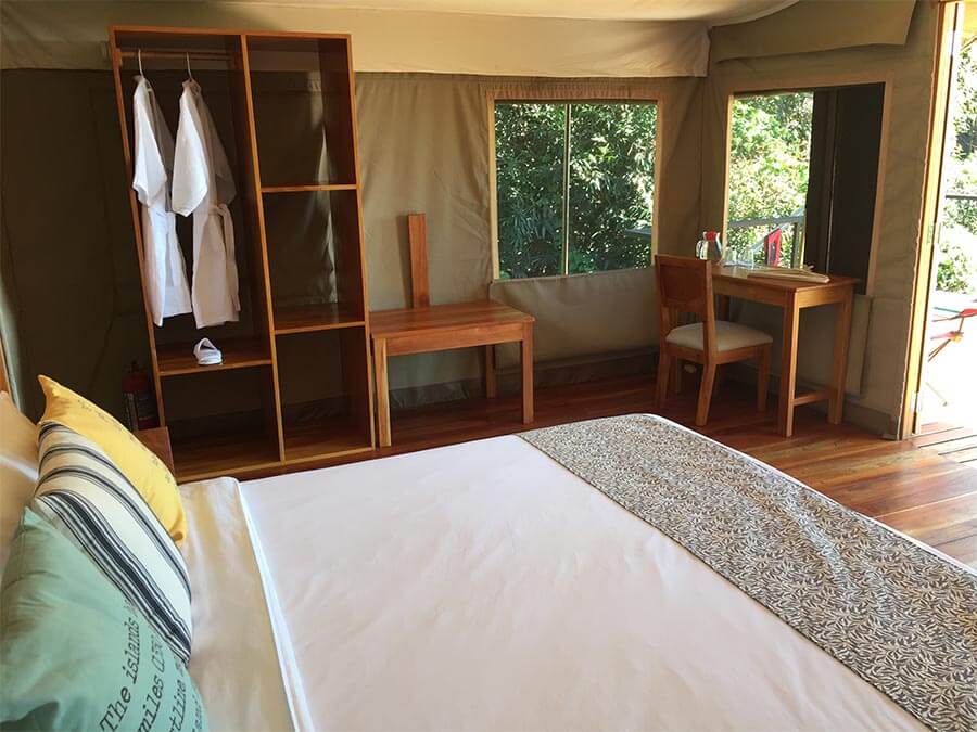 Scalesia Lodge Glamping Tent in Isabela, Galapagos