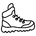 hiking boots icon