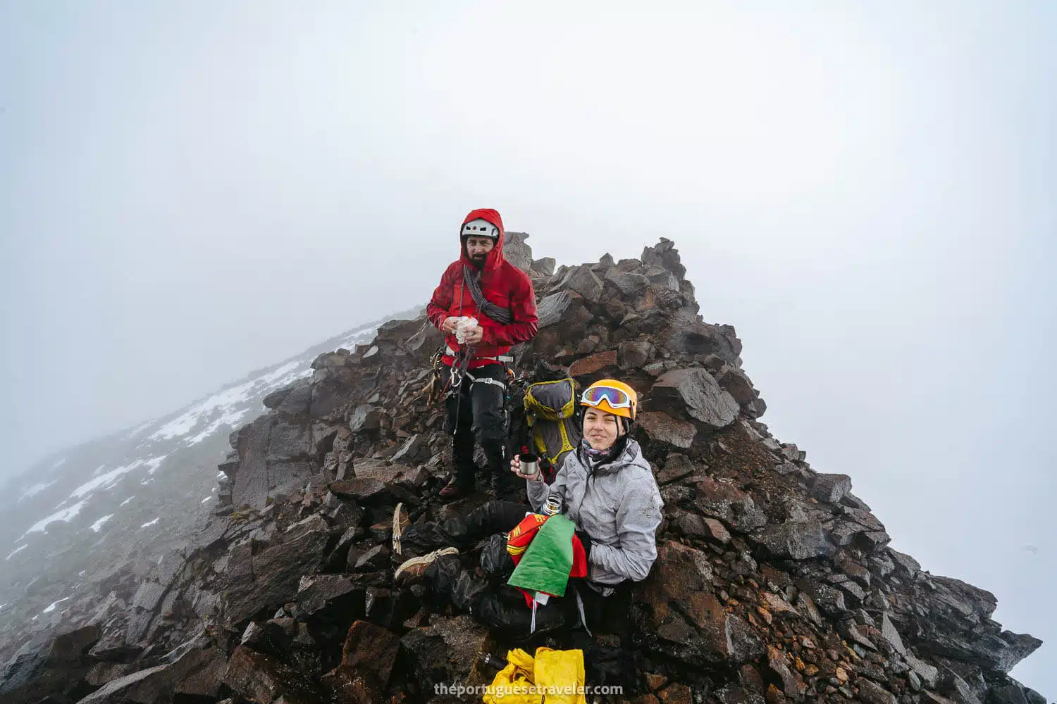 The first shot at the summit of Carihuairazo