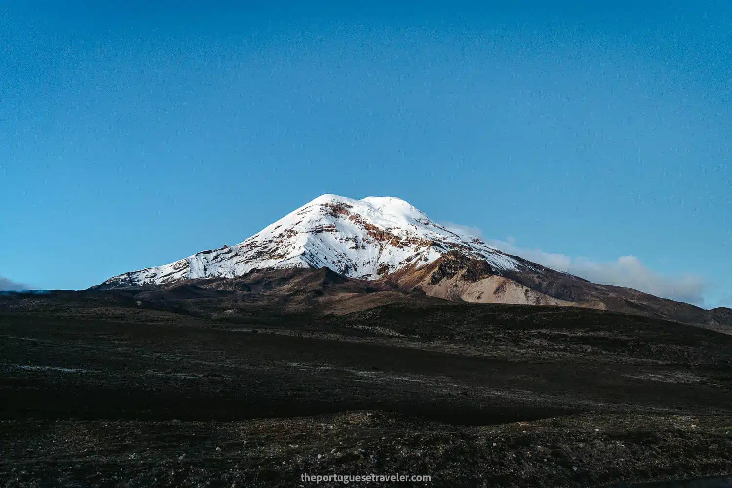 Chimborazo Volcano at twilight