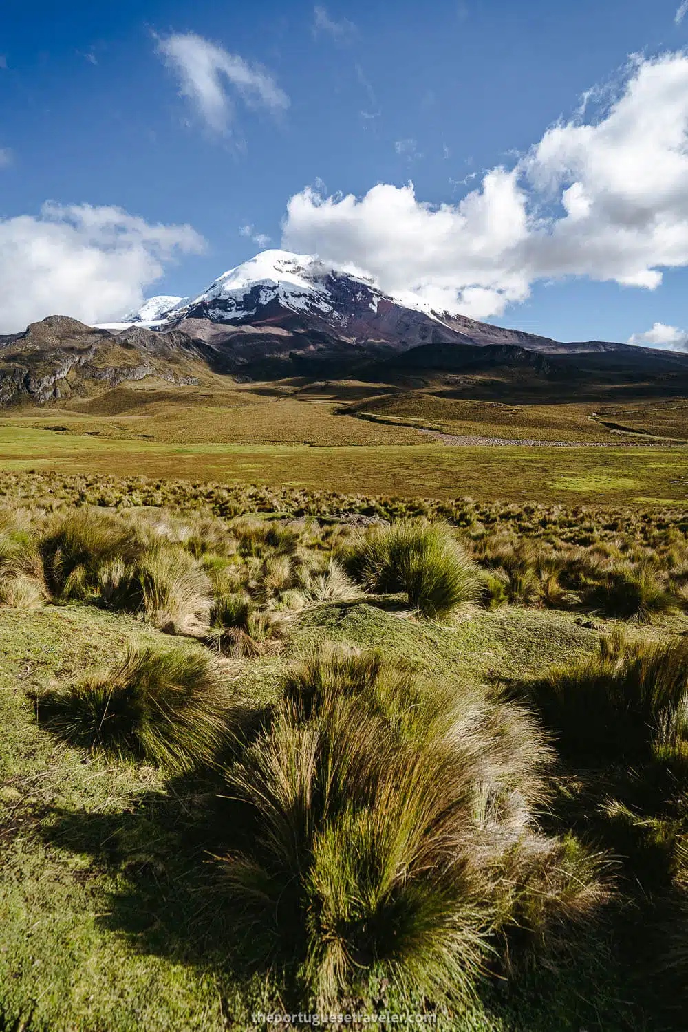 Chimborazo greeting us on our way back