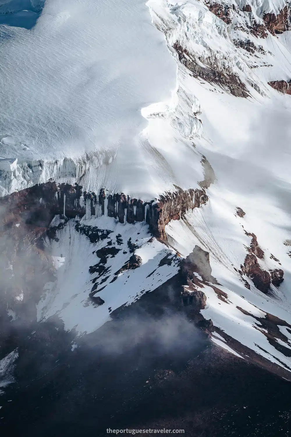 Details of Chimborazo's glaciers