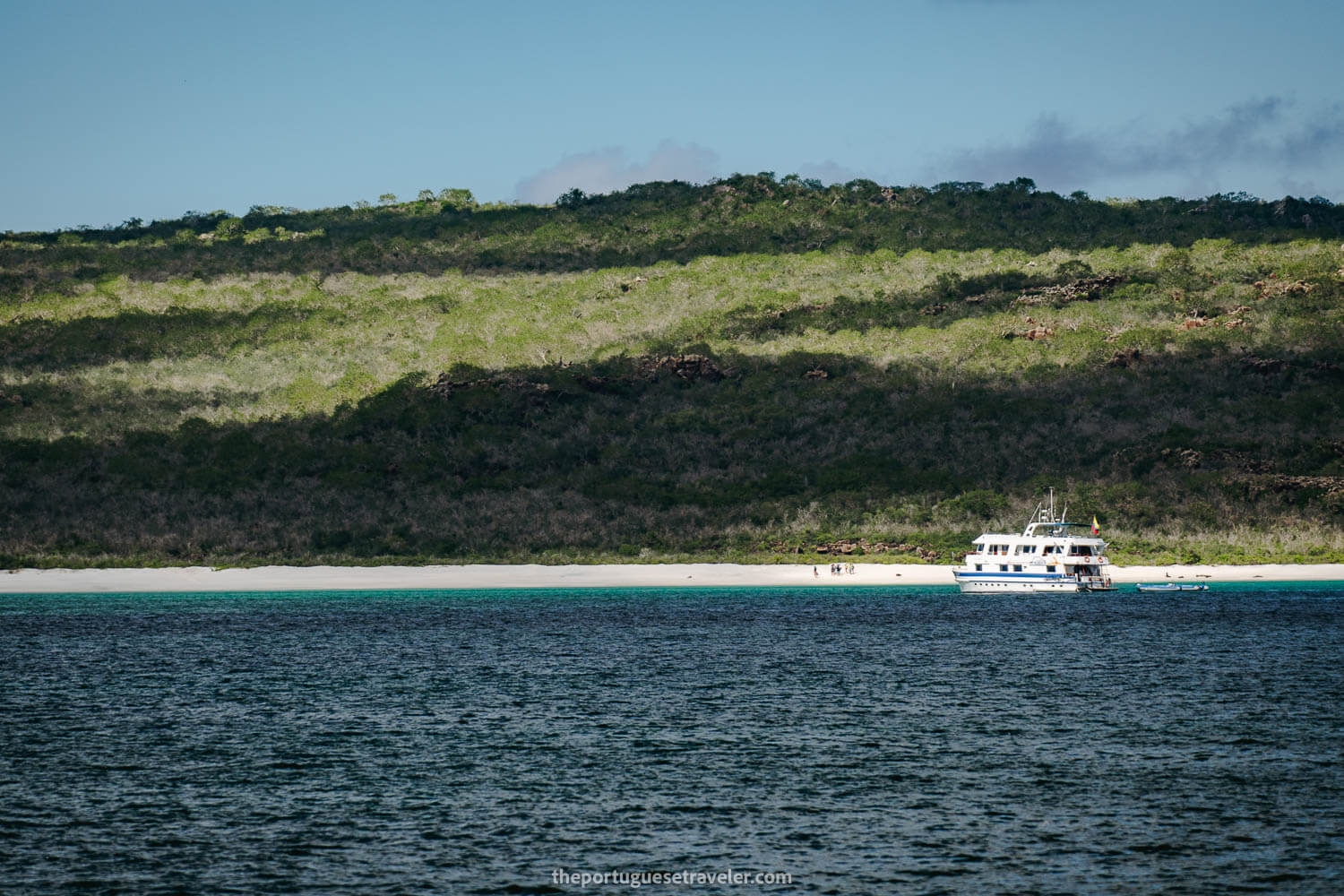 Gardner Bay with a cruise and sea lions