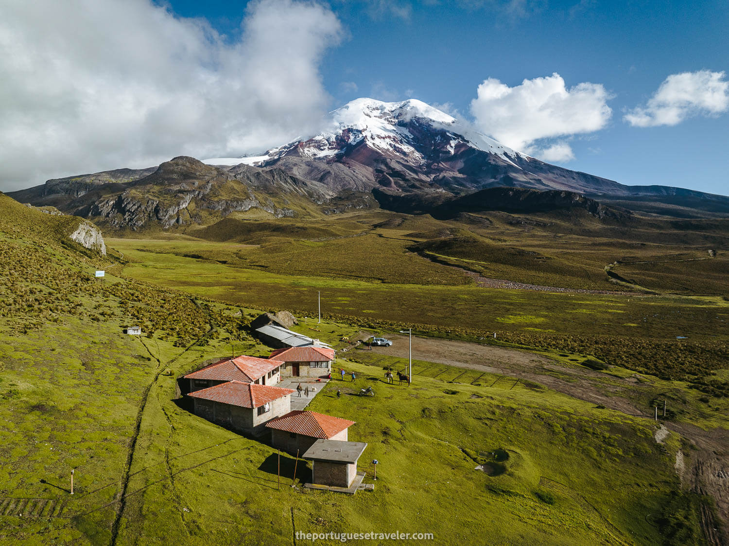 Carihuairazo's Basecamp and Chimborazo Volcano