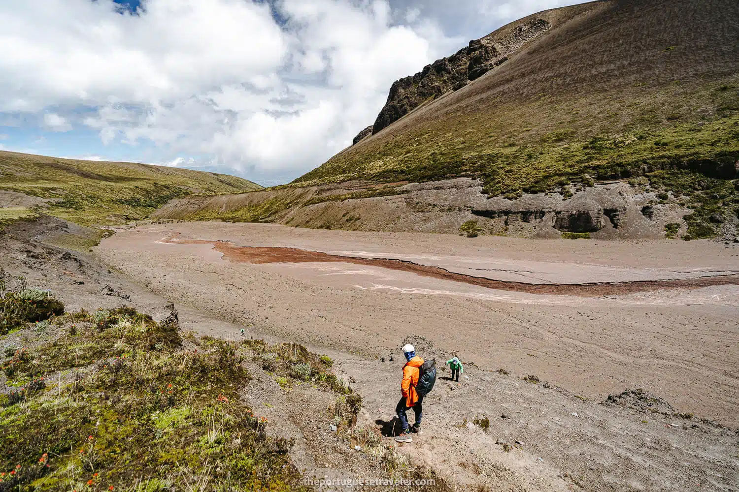 The way up the lahar