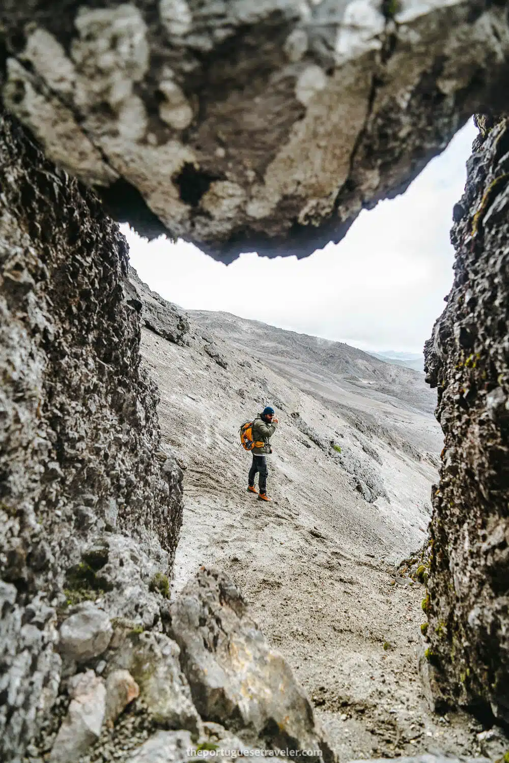 Morurco's window and right before reaching the viewpoint to Cotopaxi glaciers