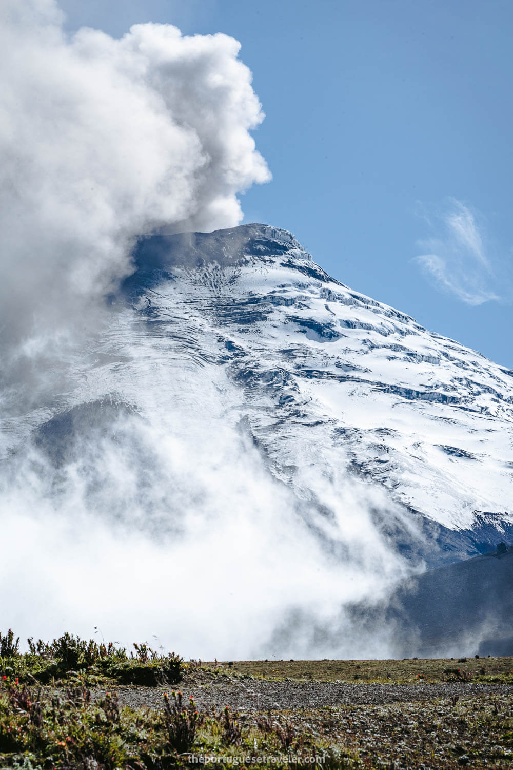 Cotopaxi Volcano in eruption