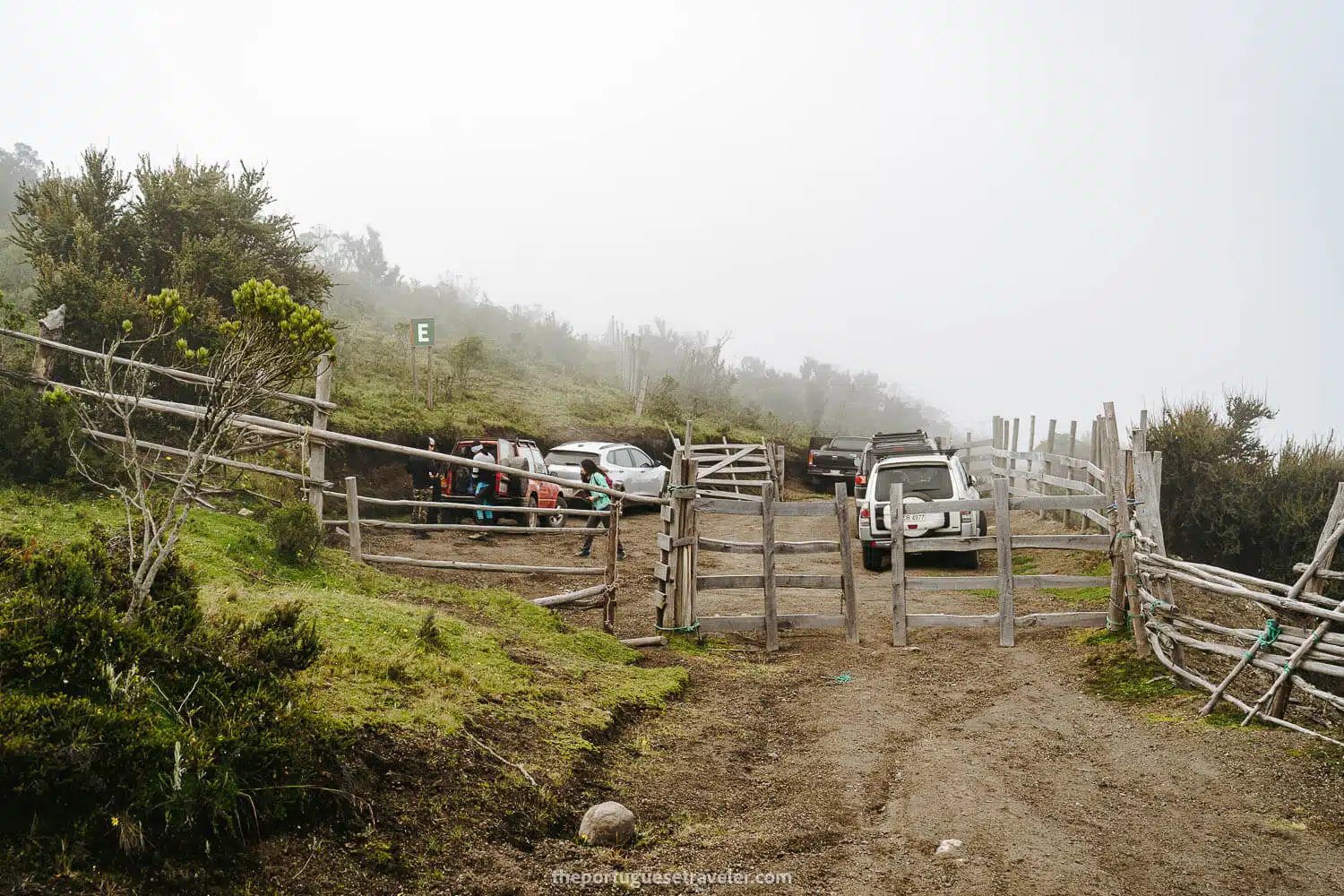 The Parking where the hike starts