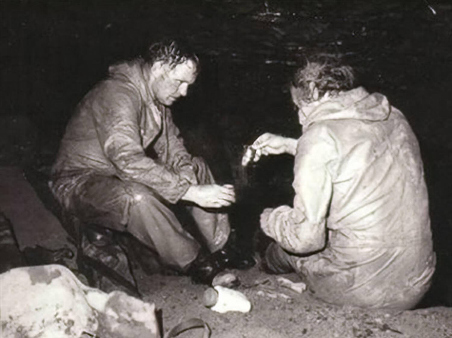 Neil Armstrong inside the cave