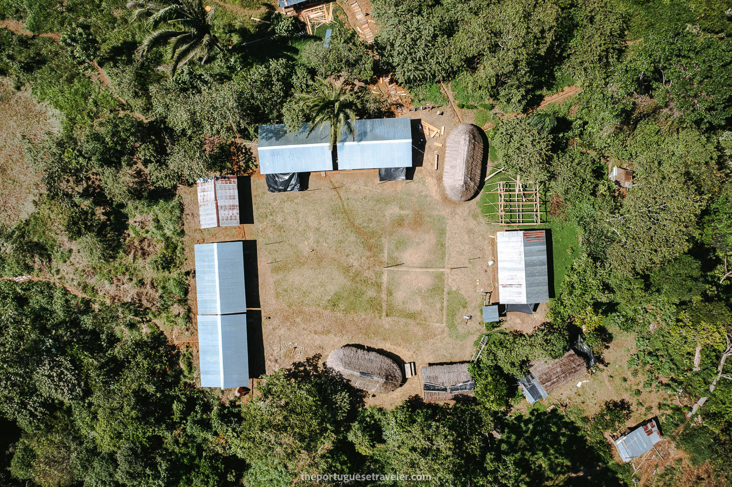 The Shuar community seen from above