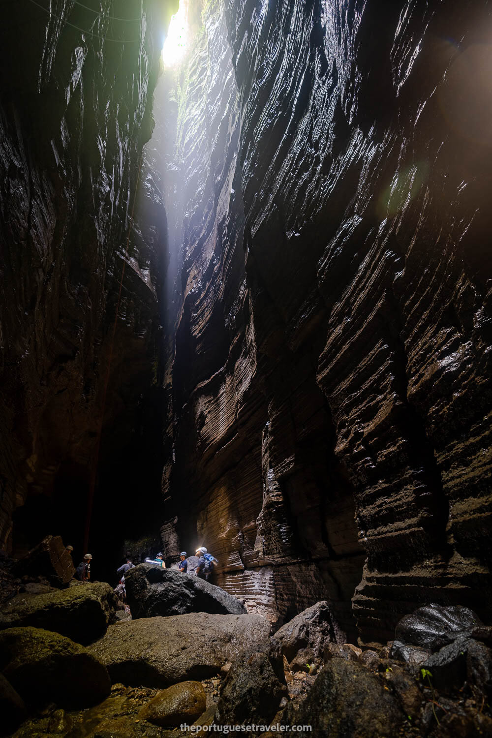 The entrance vault, on the Cueva de Los Tayos expedition.