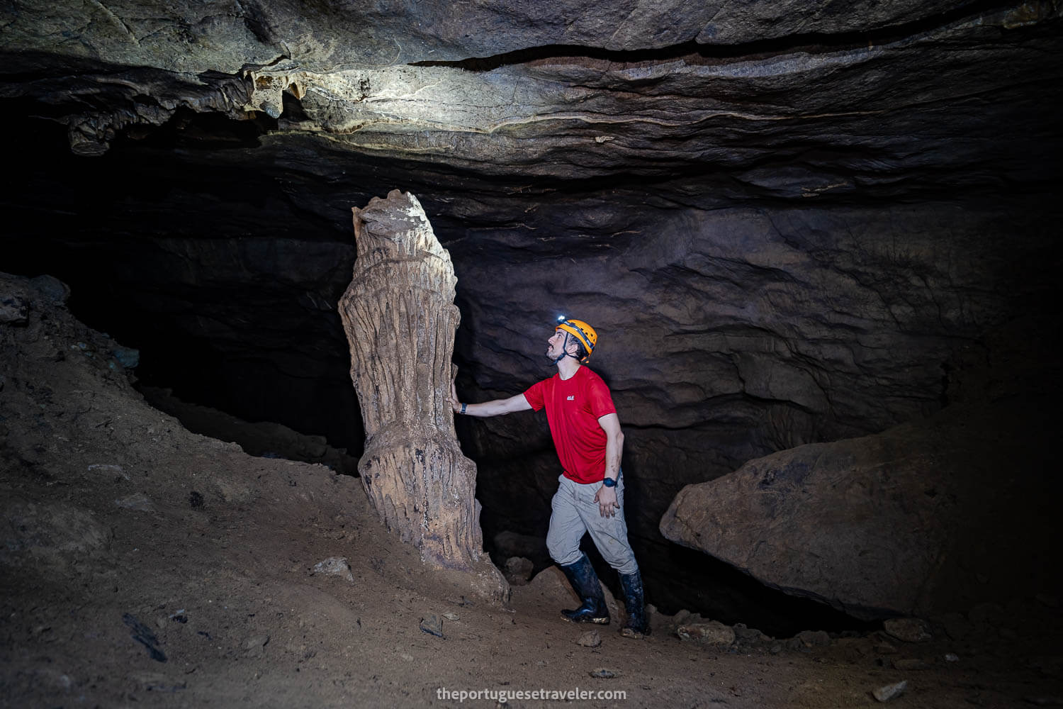 Neil Armstrong's Stalagmite, on the Cueva de Los Tayos expedition.