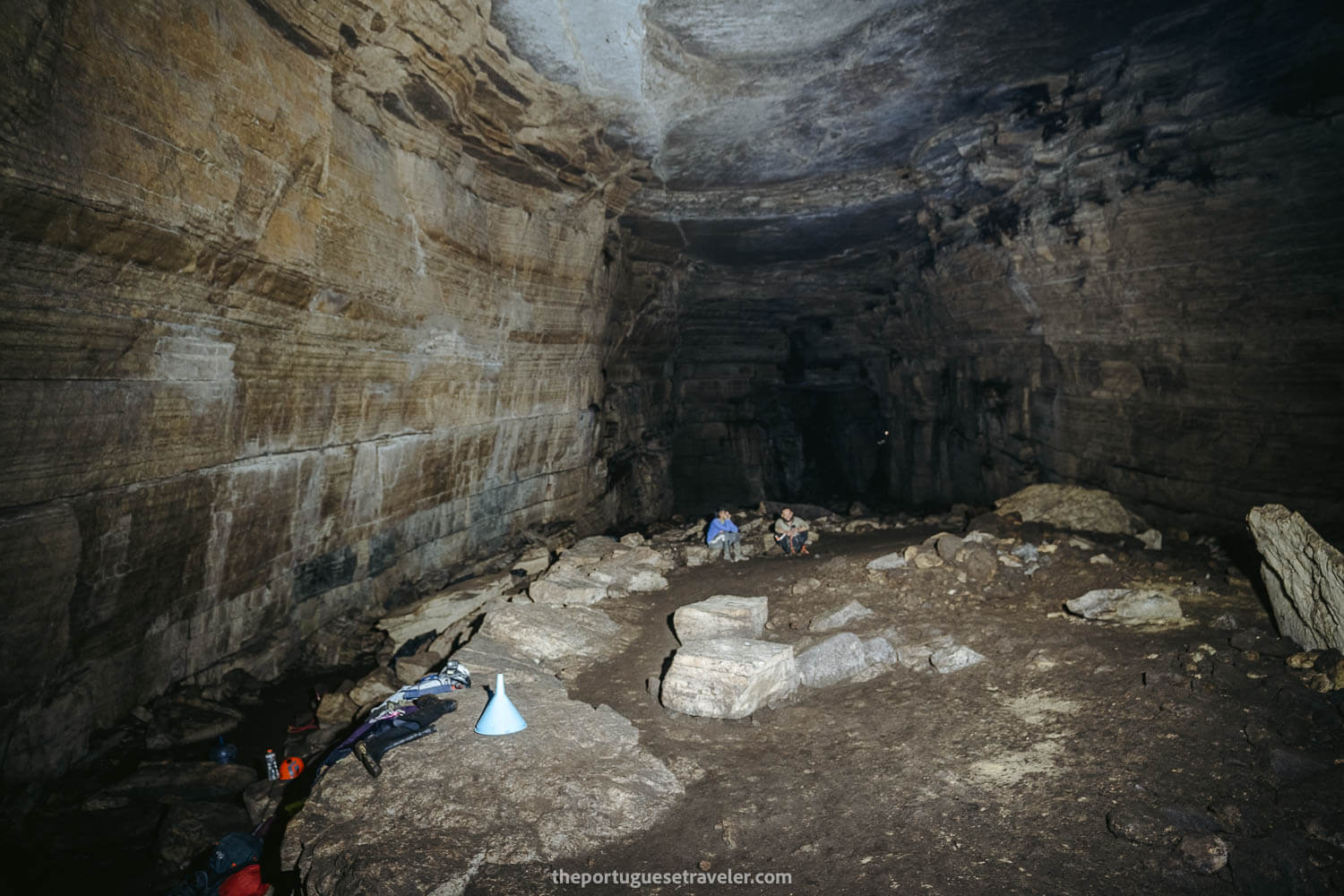 The main vault of the Cueva de Los Tayos where we camped
