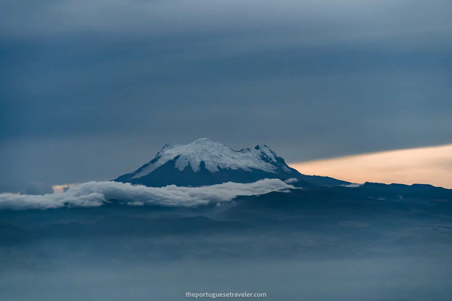 Antisana Volcano also seen from the Refuge