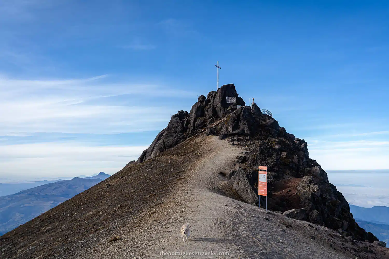 Guagua Pichincha's chapel hill and Tobi