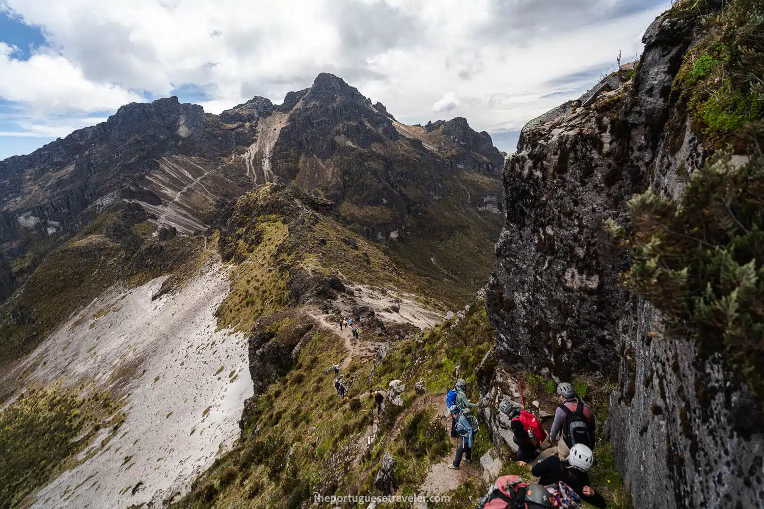 The jumpy section one needs to pass to advance to Rucu Pichincha