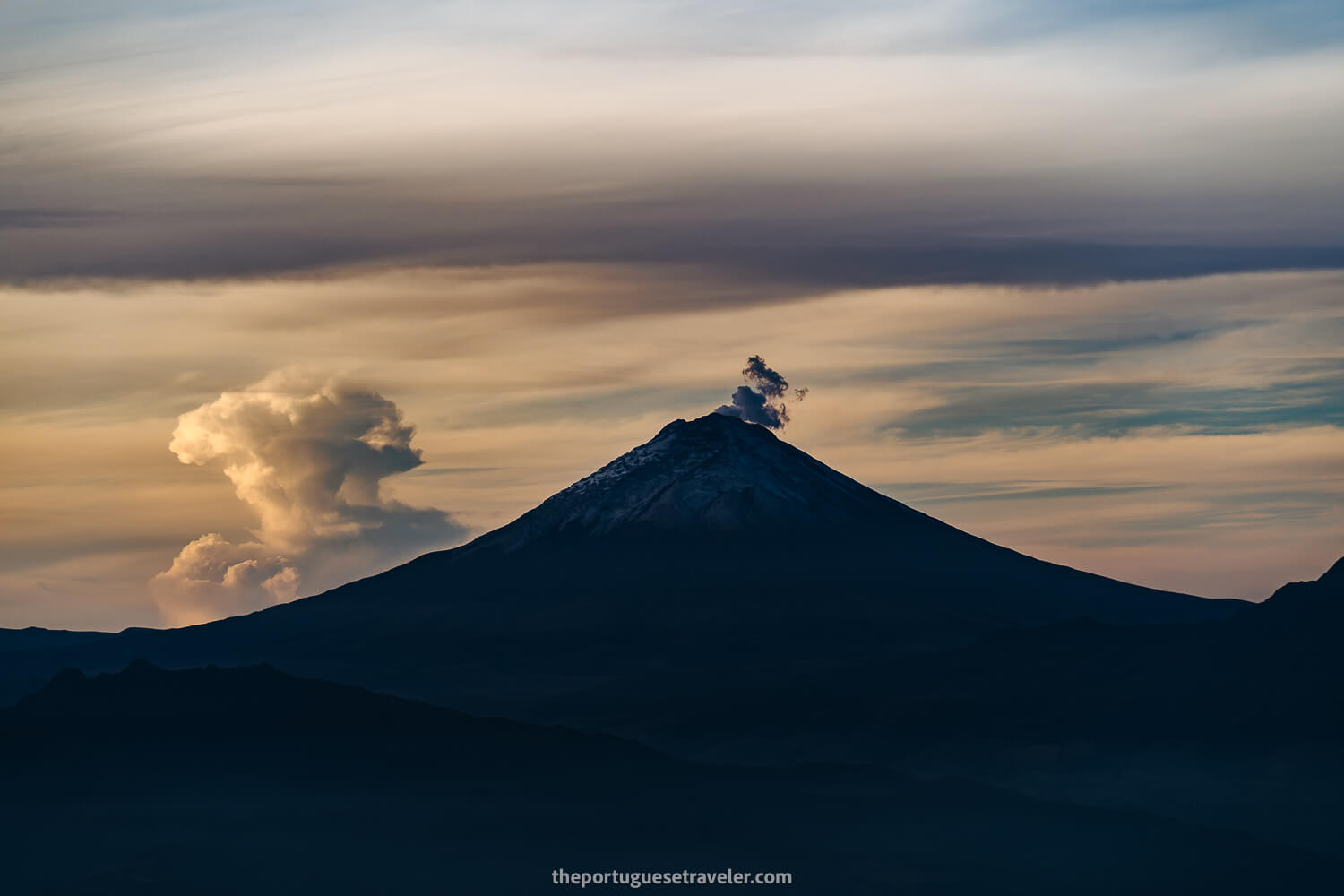 Cotopaxi Volcano seen from the Guagua Pichincha's Refuge