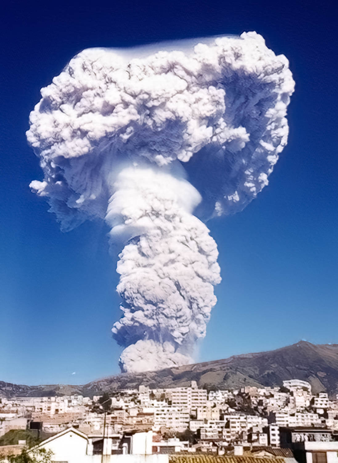 The Eruption of Guagua Pichincha Volcano in 1999