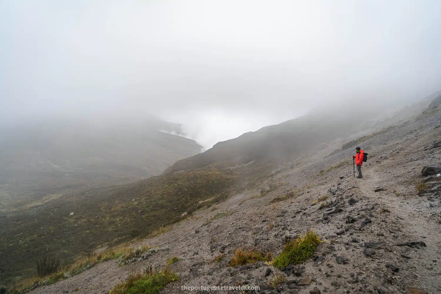 The same view around Padre Encantado but in foggy weather (2022)