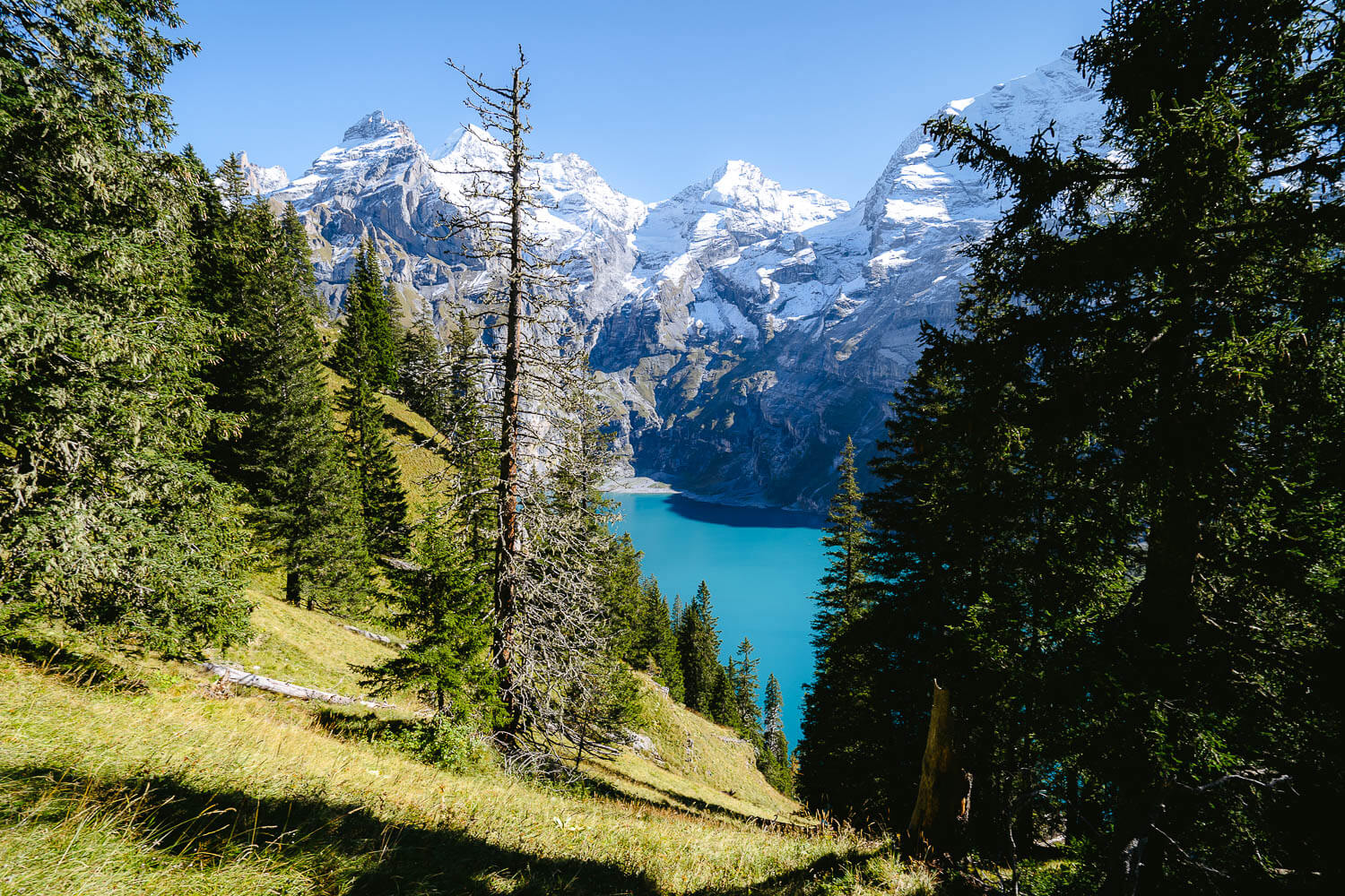 The first view of the Oeschinensee