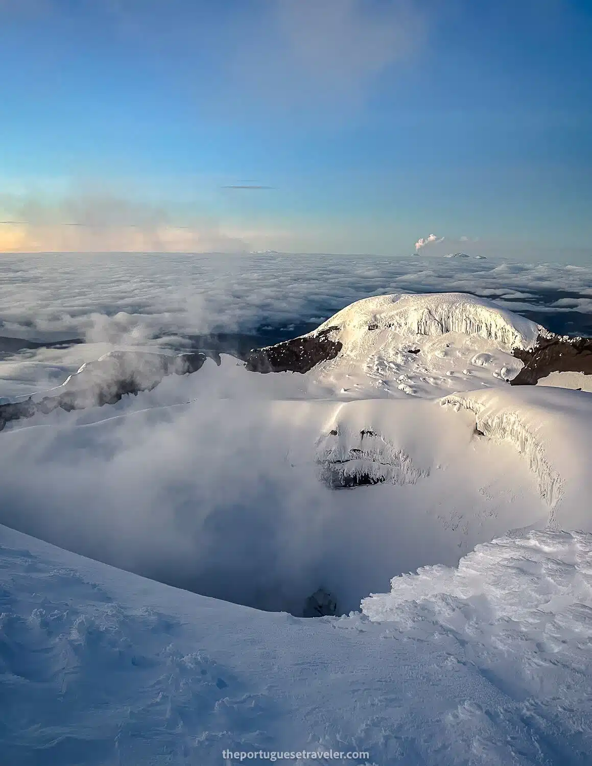 The crater of Cotopaxi