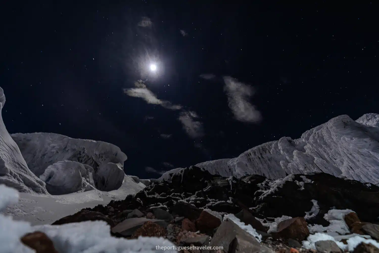 The glaciers and Crevasses of Cotopaxi