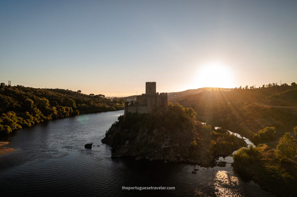 Almourol Castle or Castelo de Almourol in Portugal