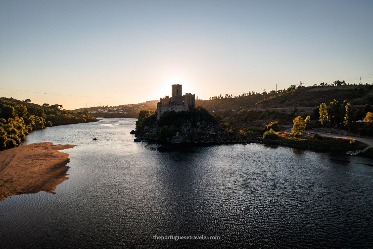 Castelo de Almourol ao Pôr-do-Sol