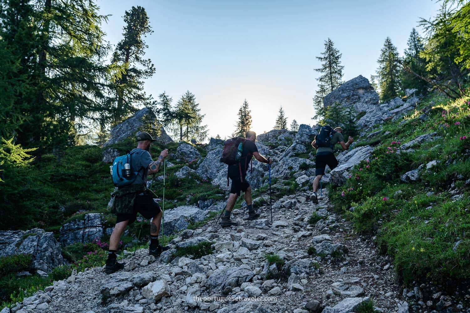 Some hikers on the 101 trail