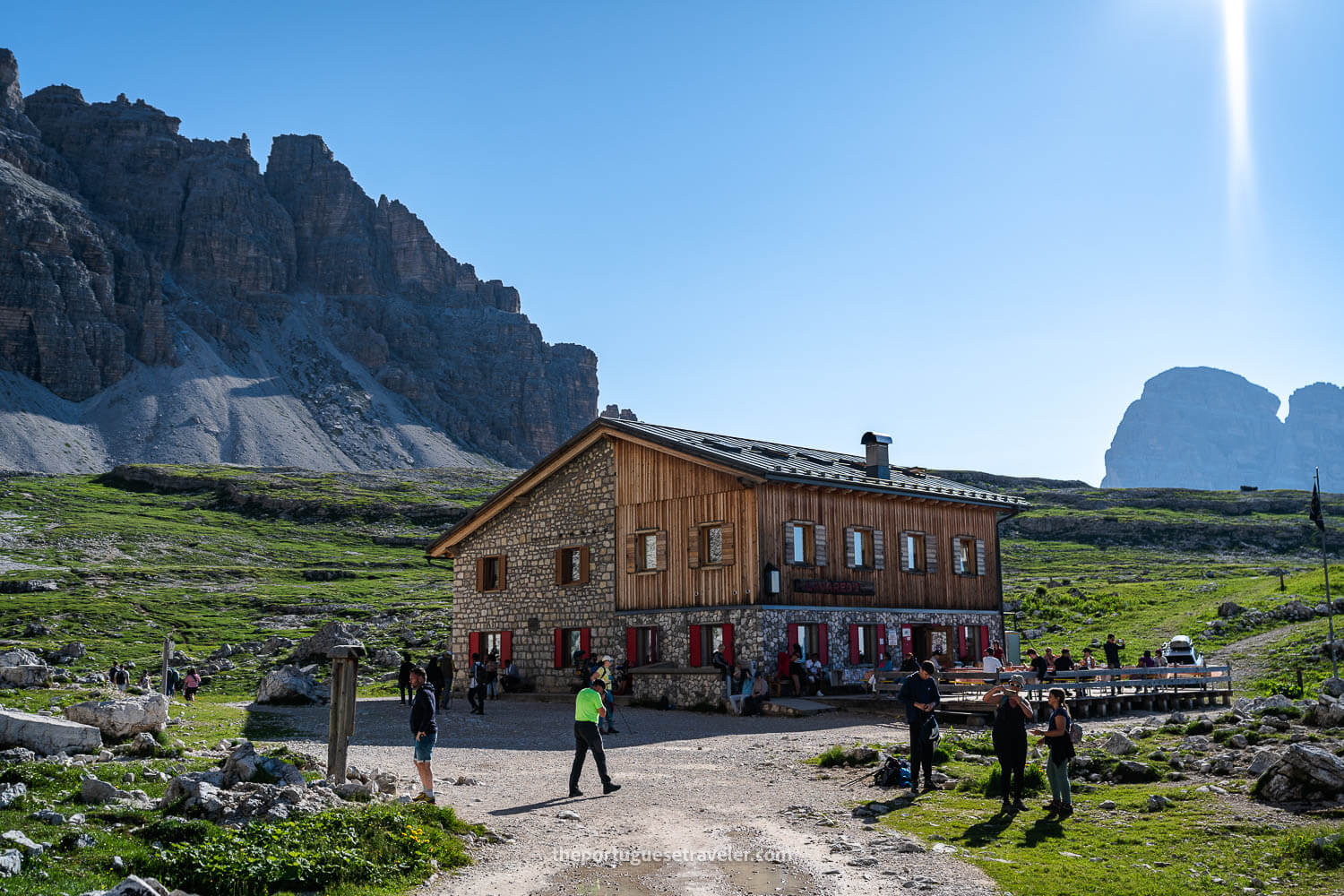 Passing by Refugio Lavaredo