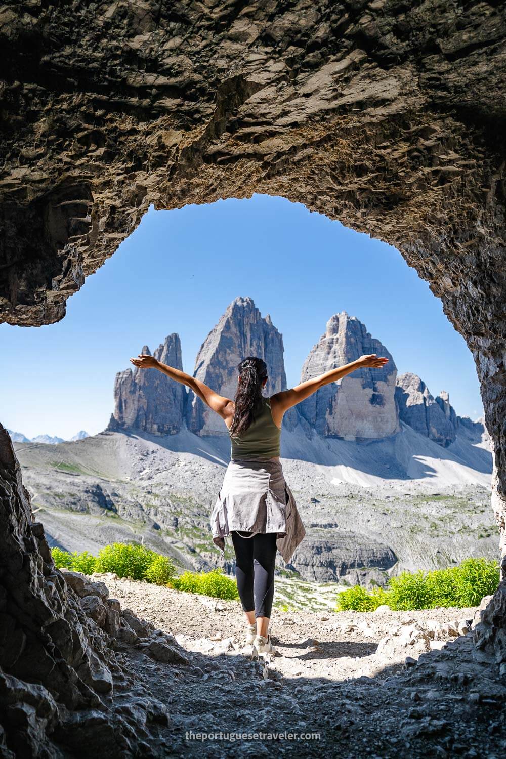 Jhos at the Grotta delle Tre Cime