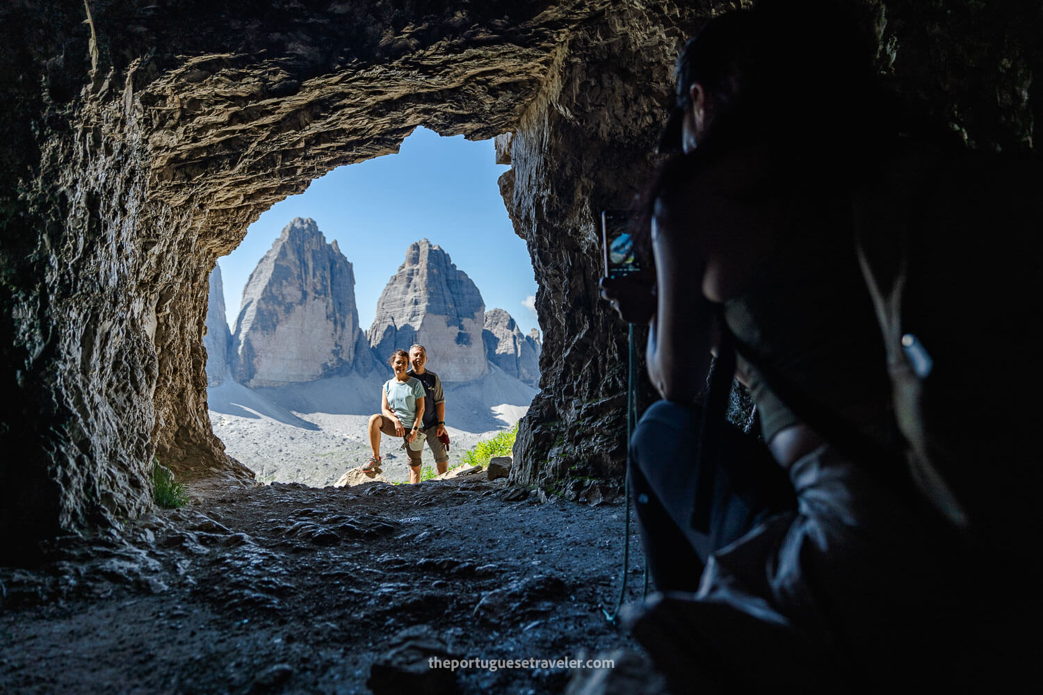 Jhos shooting some tourists at the grotte