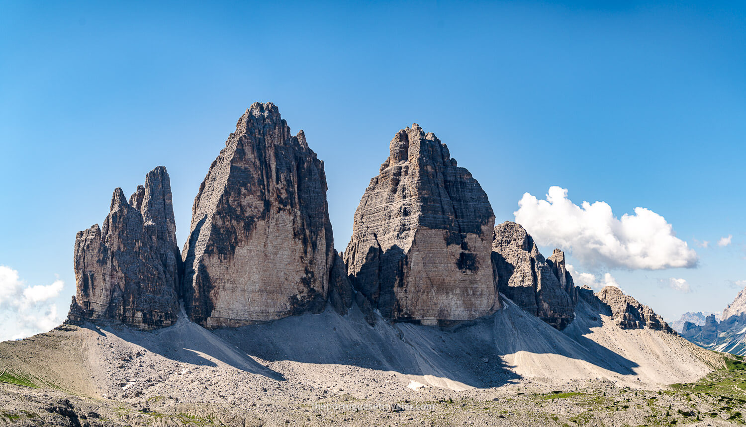 Tre Cime di Lavaredo on the way down