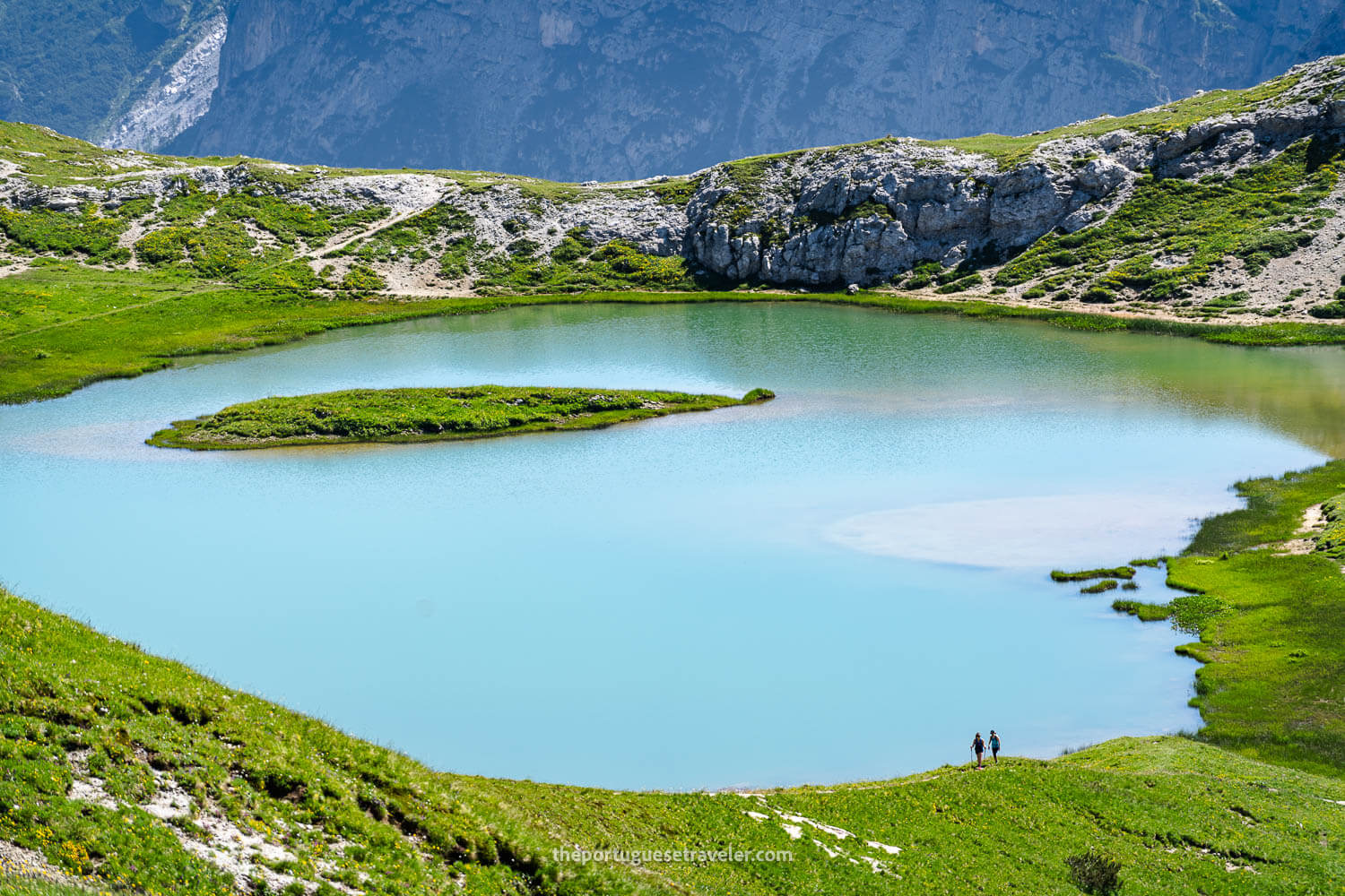 The lakes near Locatelli Refuge