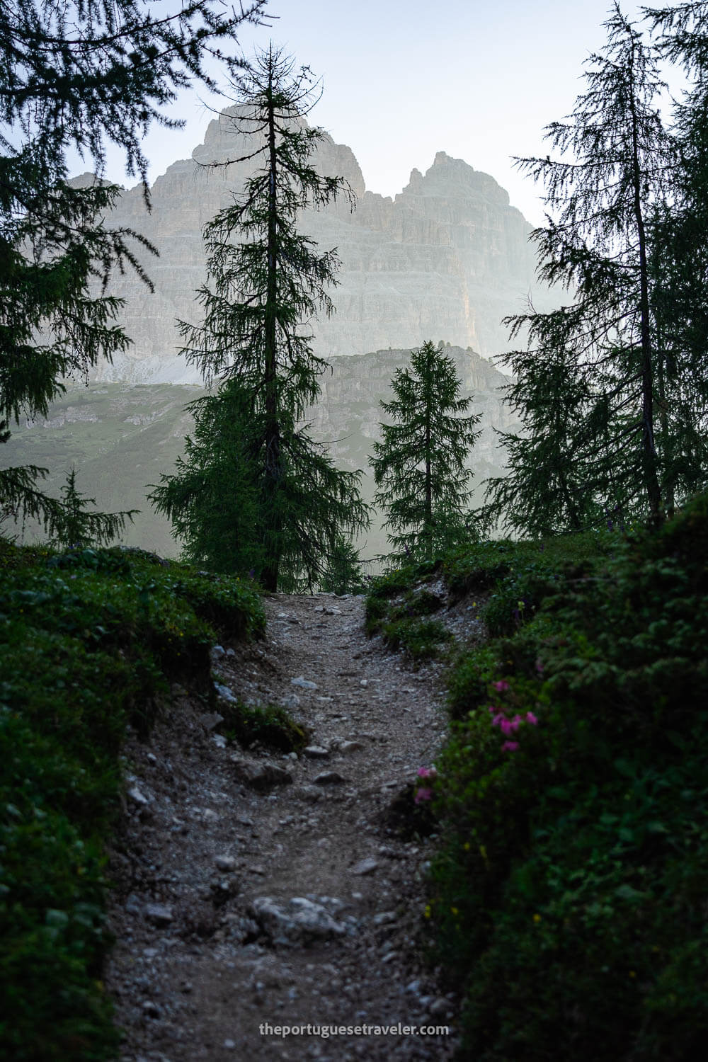 The view on the way to the Rifugio