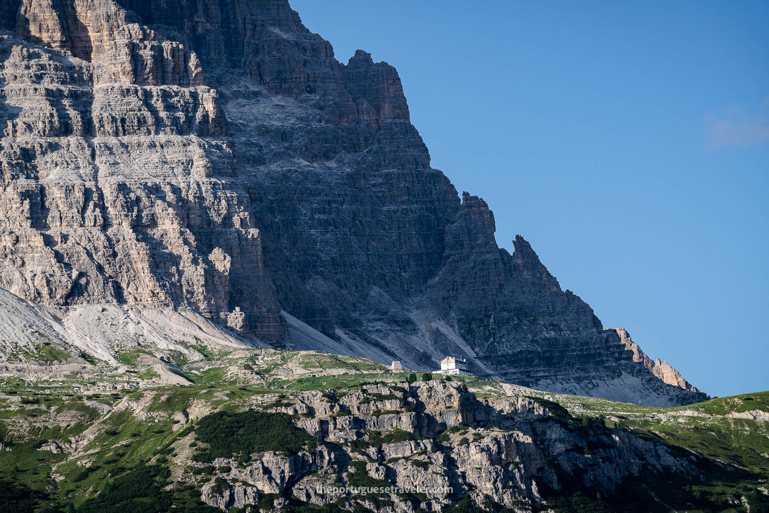 Rifugio Auronzo on the Tre Cime di Lavaredo hike