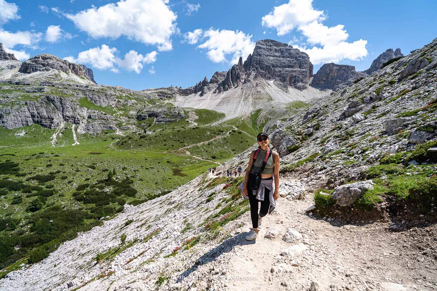 Jhos almost finishing the Tre Cime di Lavaredo hike