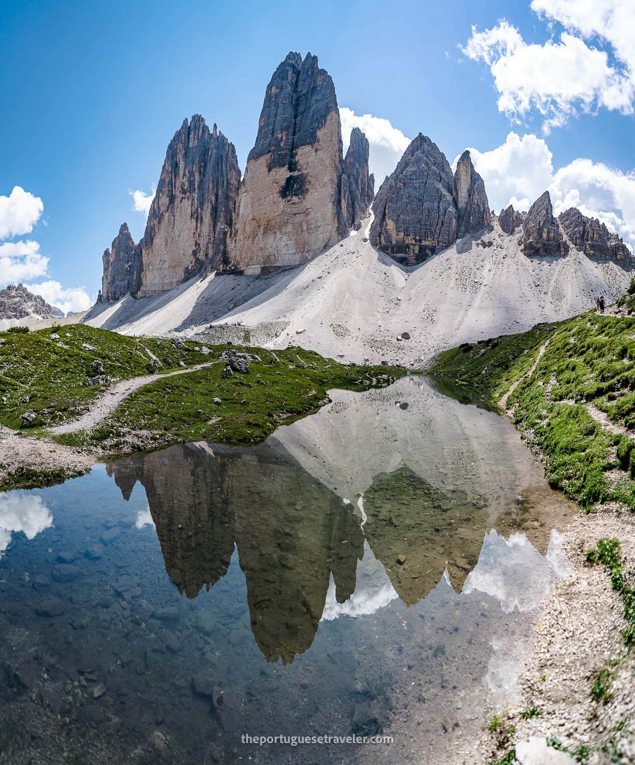 The coolest lake reflection of Tre Cime di Lavaredo