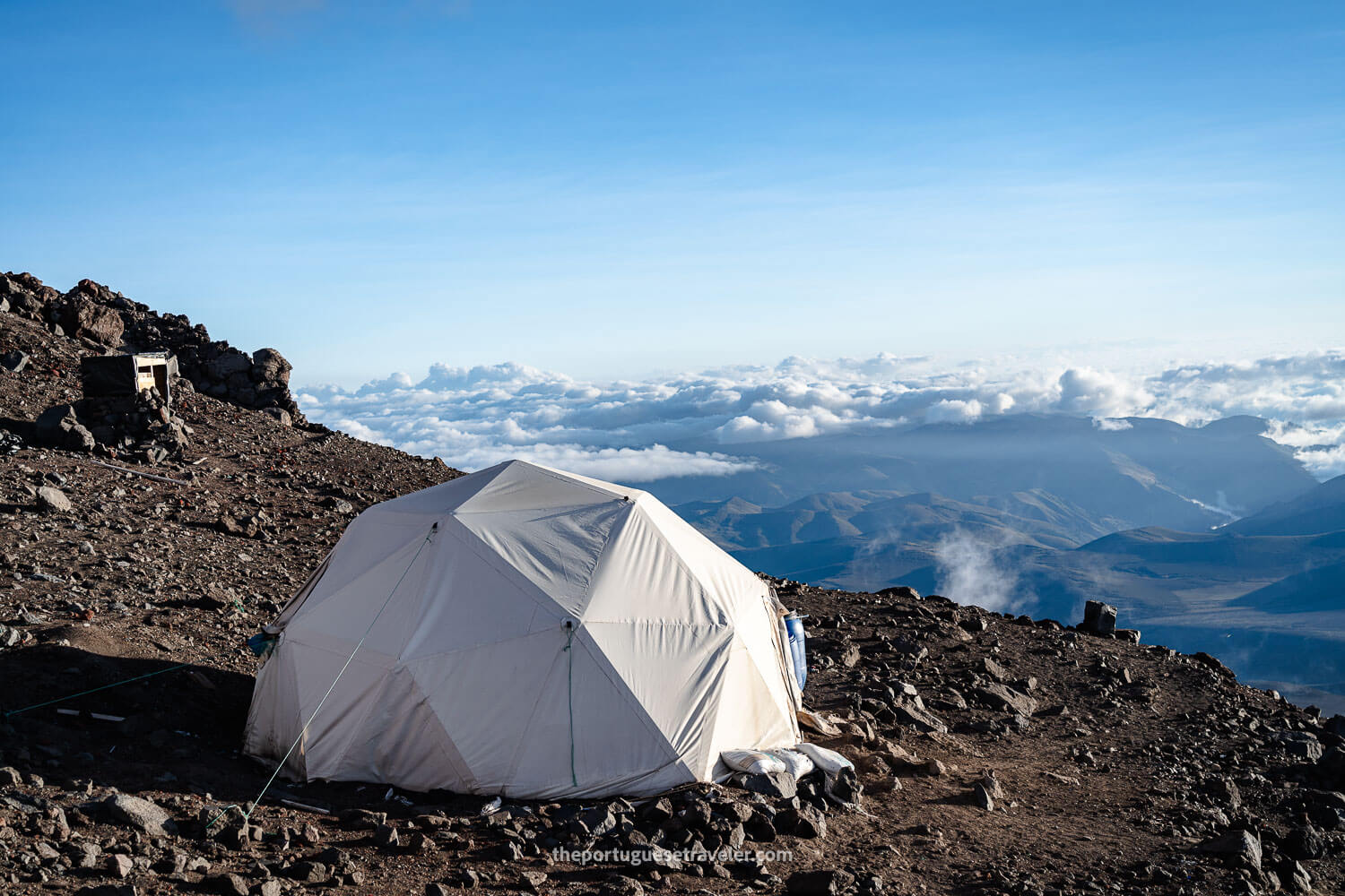 The kitchen tent