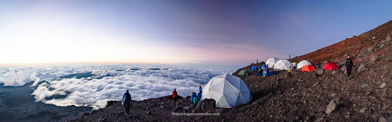 The blue hour at High Camp