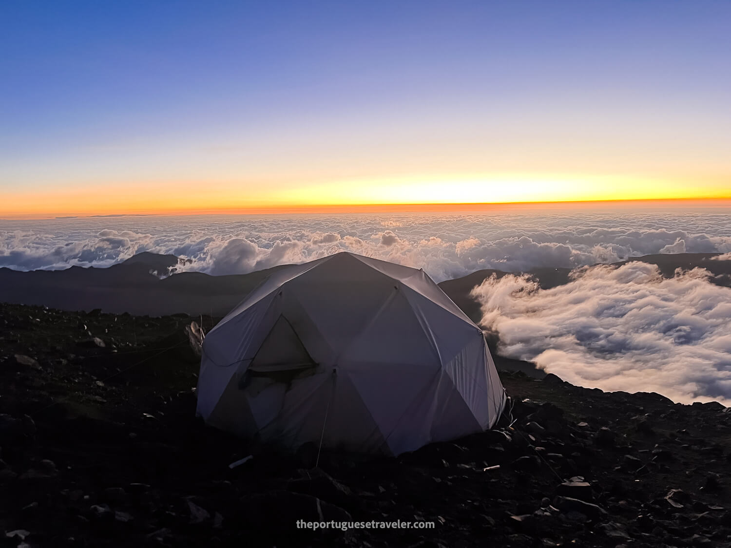 High Camp at Sunset