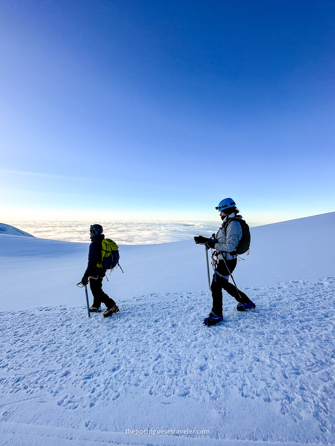 Me and Jhos at the plateau between summits