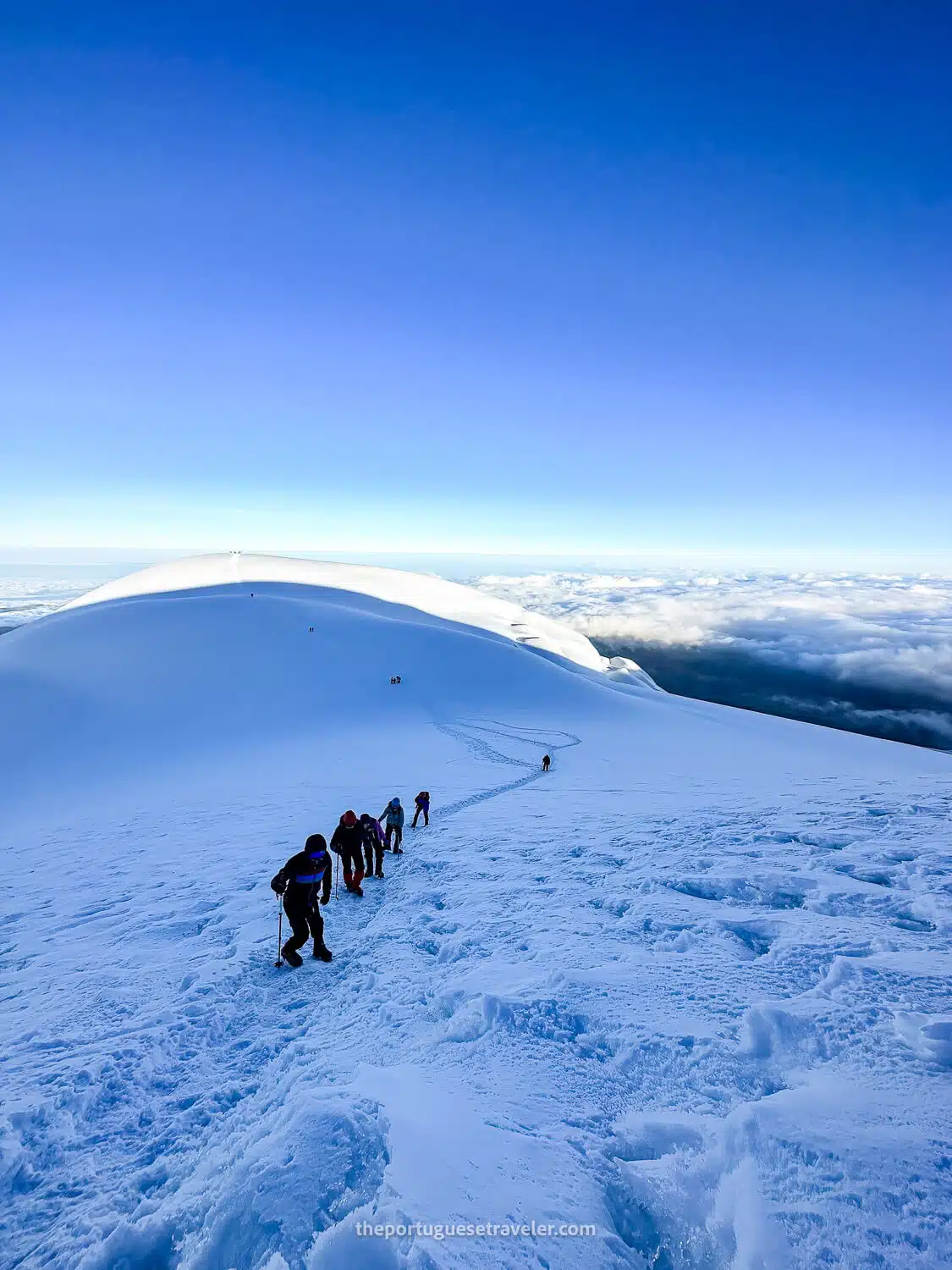 The last climb to the last summit