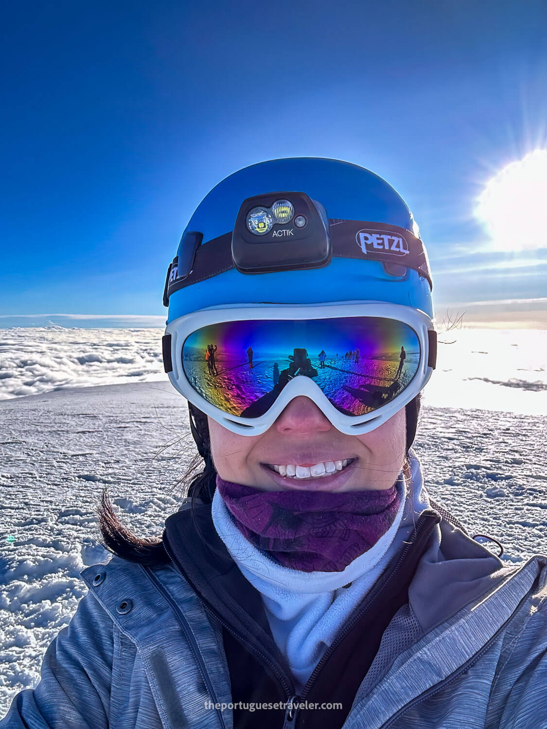 Jhos taking a selfie after reaching the summit