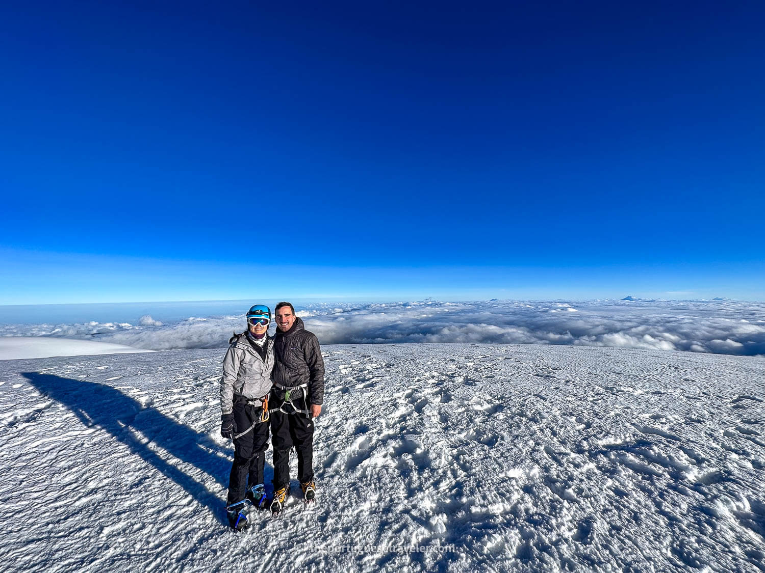 Me and Jhos after reaching the summit