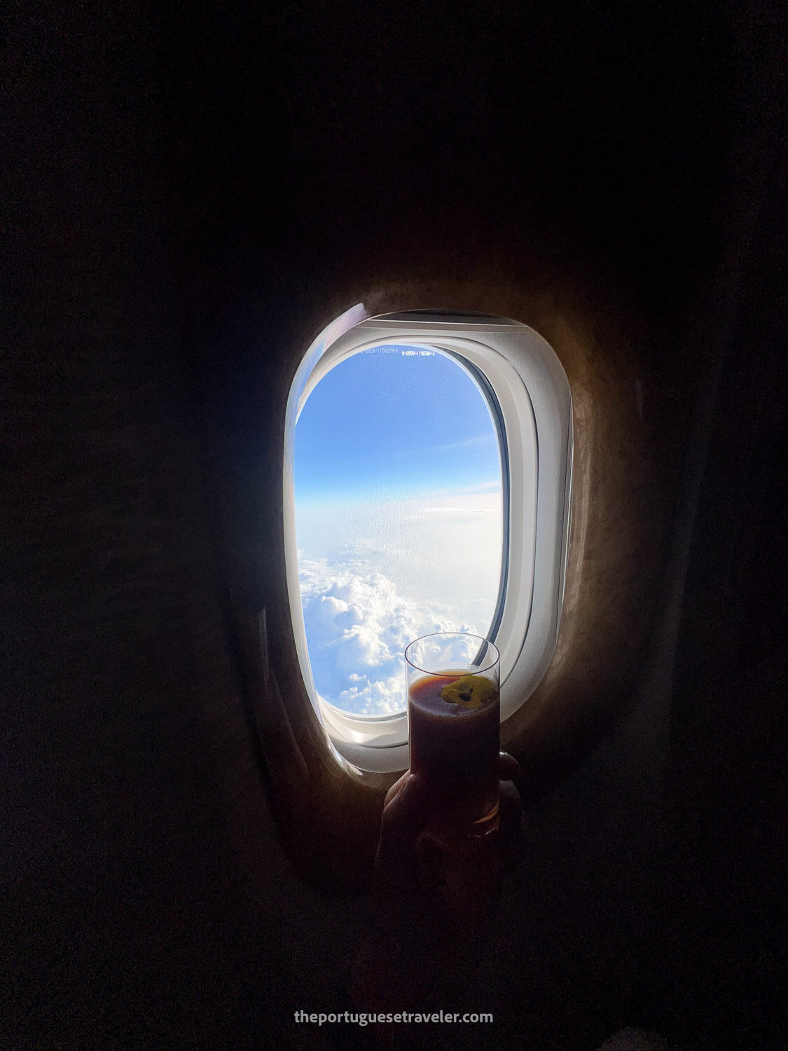 A cocktail from above the clouds