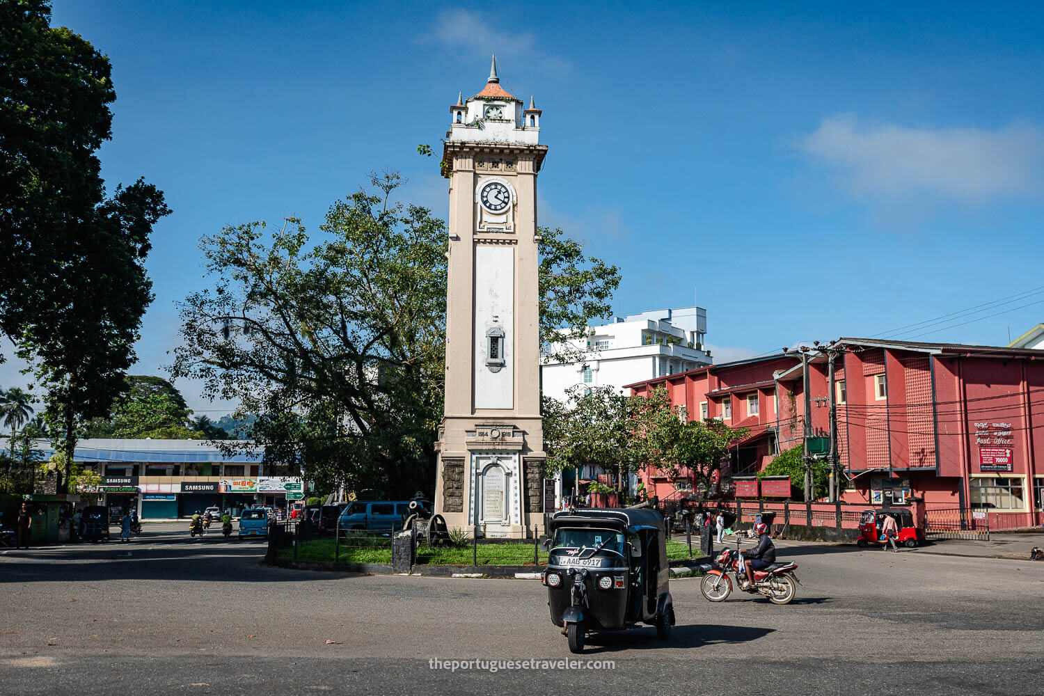 The Clock Tower in the center of Ratnapura