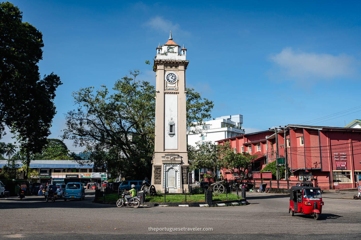 The Clock Tower in the center of Ratnapura